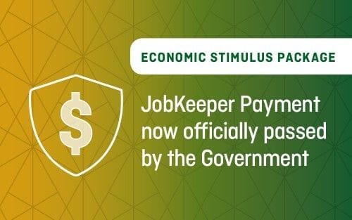 JobKeeper Payment now officially passed by the Government